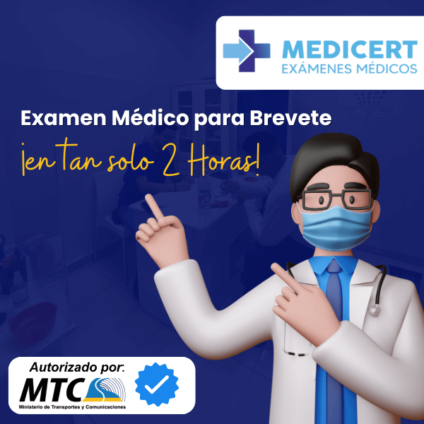 Examen Médico para Brevete